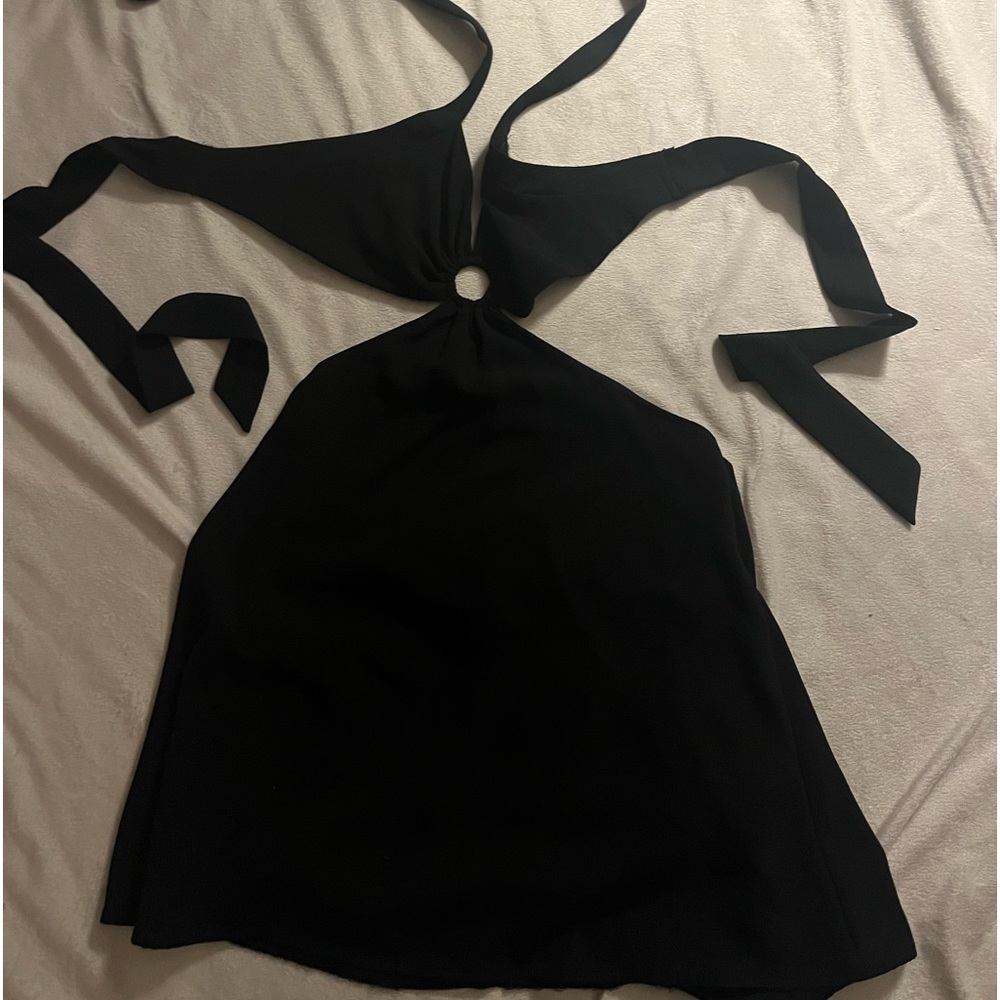 Cut out black dress